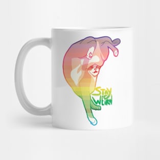 Stay weird cat Mug